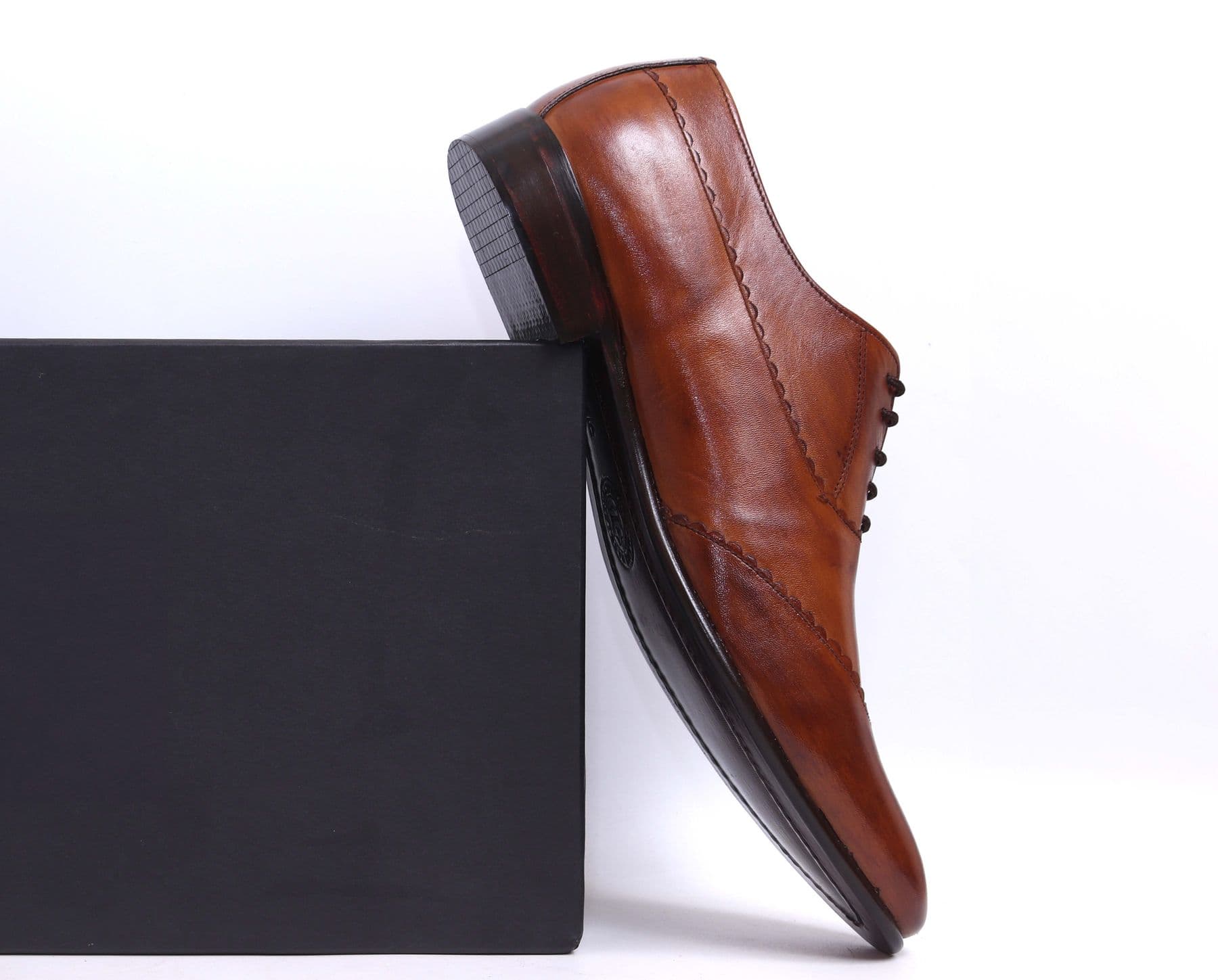 Brown leather oxford